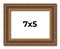 7x5 Classic Gold Picture Frame - UV Acrylic, Foam Board Backing, Hanging Hardware